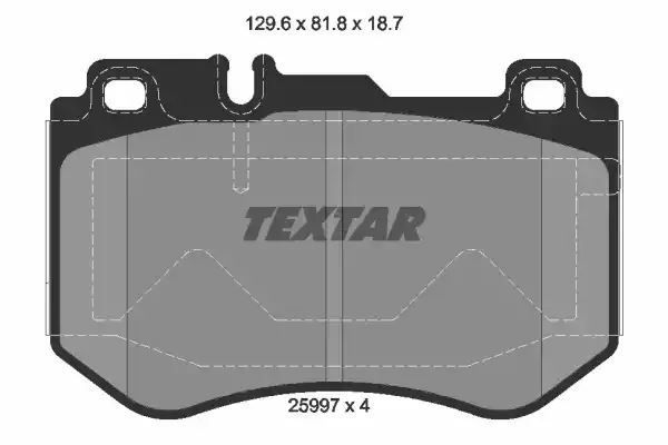 Klocki hamulcowe przód Mercedes W205 S205 C205 13- Textar 2599701
