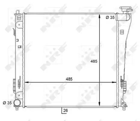 Chłodnica Hyundai I40 1,7CRDI 2011- NRF 59086