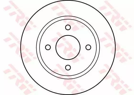 Tarcza hamulcowa przód Nissan MICRA TRW DF2611