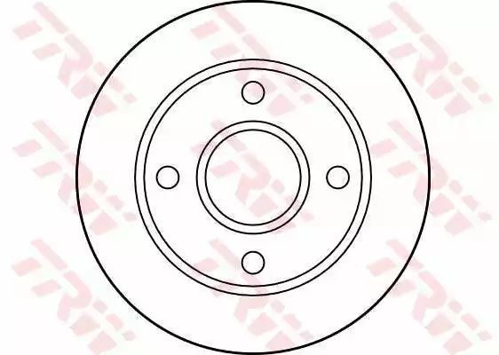 Tarcza hamulcowa przód Ford FIESTA TRW DF2752