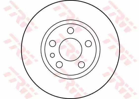 Tarcza hamulcowa przód Fiat SCUDO 1,6 1,9-2,0 JTD 96-06 257X20 TRW DF2754