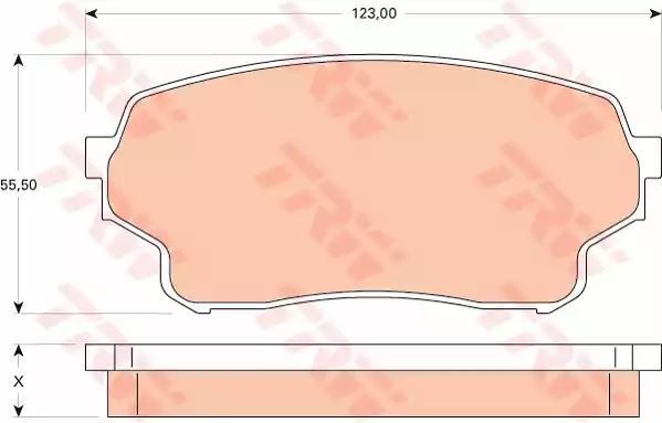 Klocki hamulcowe przód Suzuki GRAND VITARA 06- TRW GDB3490