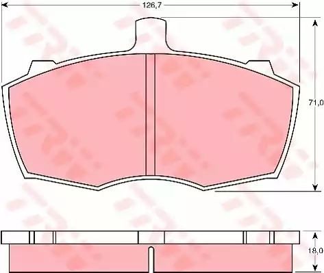 KLOCKI HAM. LDV P. 200/400/CONVOY 2,5D 89-09 TRW GDB760