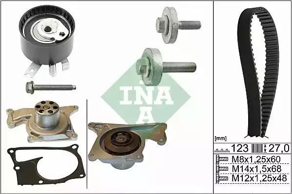 ZESTAW ROZRZĄDU DACIA DUSTER, LOGAN, RENAULT MEGANE III/ 1.5DCI/ 11.08- INA 530019732
