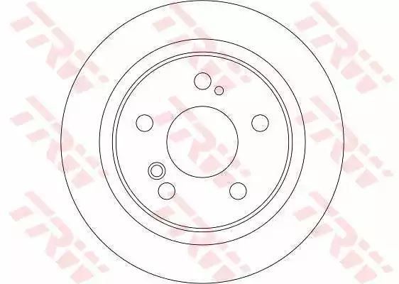 Tarcza hamulcowa tył Mercedes W202 97-10 TRW DF4355