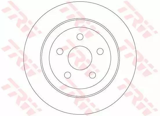 Tarcza hamulcowa tył Chrysler CIRRUS SEBRING STRATUS 2,0-2,5 94-07 270X9 5 OTWORÓW TRW DF6282