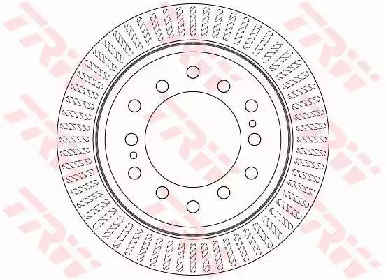 Tarcza hamulcowa tył Toyota. LAND CRUISER 3,0 D-4D 10- TRW DF6342