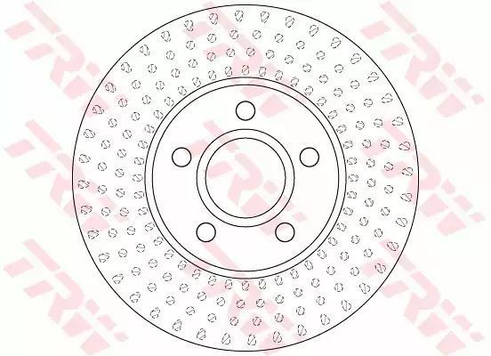 Tarcza hamulcowa przód Volvo V40 1,6-2,5 12- TRW DF6536