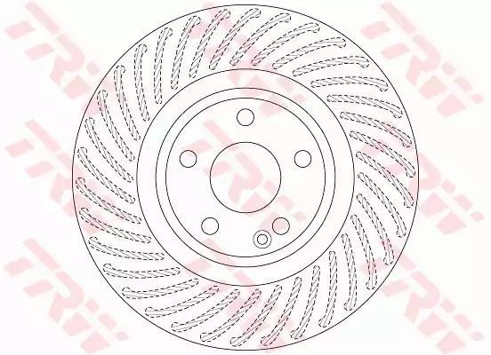 Tarcza hamulcowa przód Mercedes W246 W176 220CDI A B KLASA 12- TRW DF6631