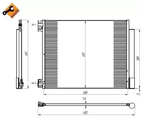 SKRAPLACZ KLIMATYZACJI RENAULT MEGANE/GRAND SCENIC/TALISMAN  15- NRF 350393