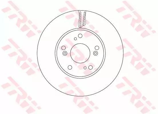 Tarcza hamulcowa przód Honda CIVIC 1,4-2,2 12- 280x25 TRW DF6527