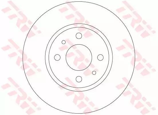 Tarcza hamulcowa przód Fiat PANDA 12- 500 10- 0,9B TRW DF6231