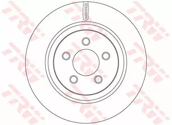 Tarcza hamulcowa przód Dodge NITRO 2.8-3,7 4WD 06- TRW DF6263