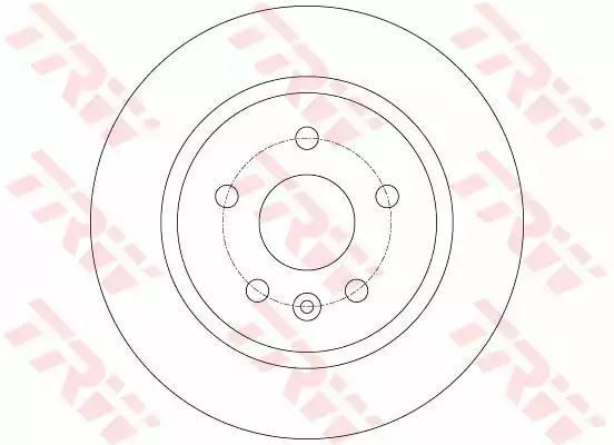 Tarcza hamulcowa tył Opel ASTRA 09- TRW DF6340