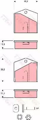 KLOCKI HAM. DAIMLER T. COUPE 73-77/DAIMLER 89-94/LANDAULETTE 74-91 TRW GDB1640