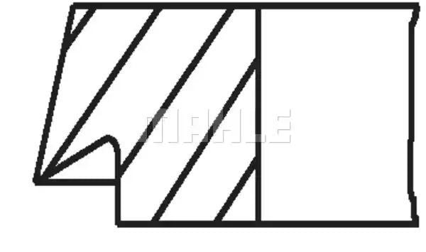 PIERŚCIENIE TŁOKOWE OPEL CORSA Mahle Original 01106N0