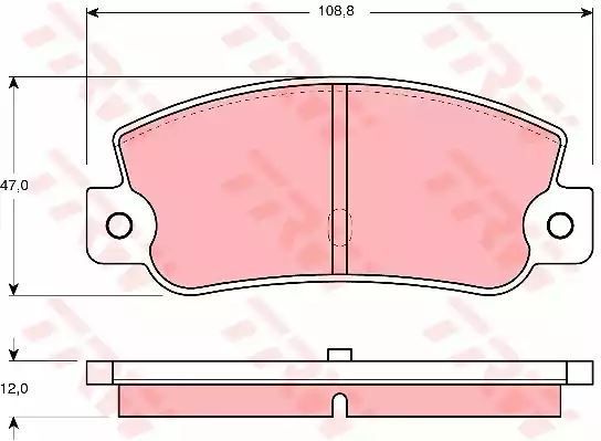 Klocki hamulcowe tył Audi 80 100 A4  TRW GDB360