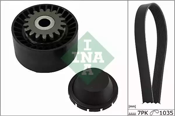 ZESTAW PASKA WIELOROWK. RENAULT 1,2 INA 529001610