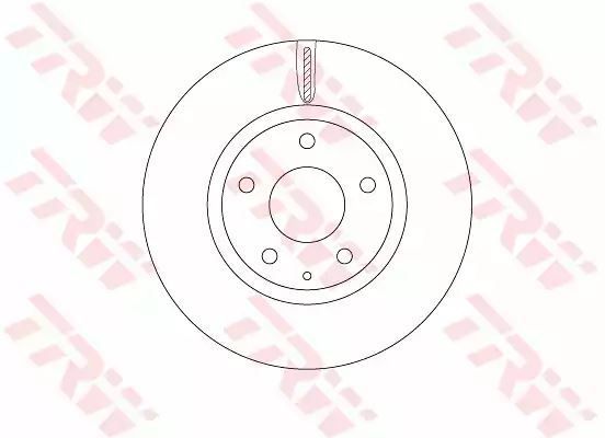 Tarcza hamulcowa przód Mazda 6 CX-5 2,0-2,5 11- 297x28 5 OTWORÓW TRW DF8052