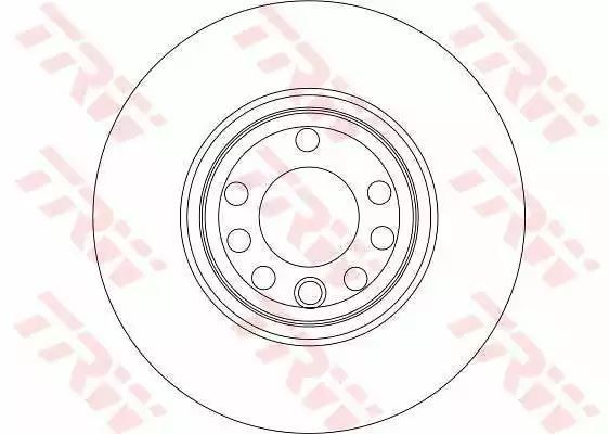Tarcza hamulcowa przód Opel VECTRA C TRW DF4265S