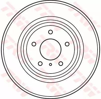 Tarcza hamulcowa przód Nissan MURANO 05- TRW DF4983S
