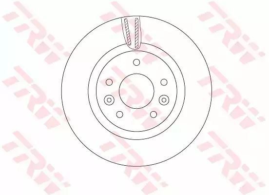 Tarcza hamulcowa przód Nissan QASHQAI X-TRAIL 1,2-2,0 13- 296x26  TRW DF6786