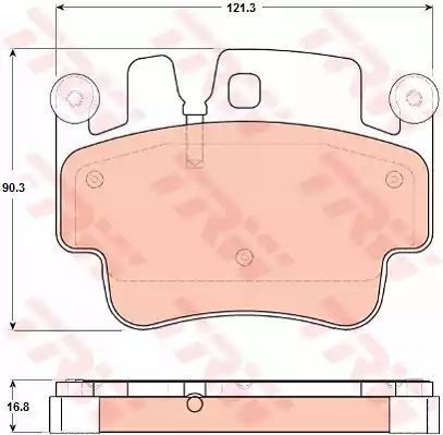 Klocki hamulcowe przód Porsche T. 911  966  97- TRW GDB1742