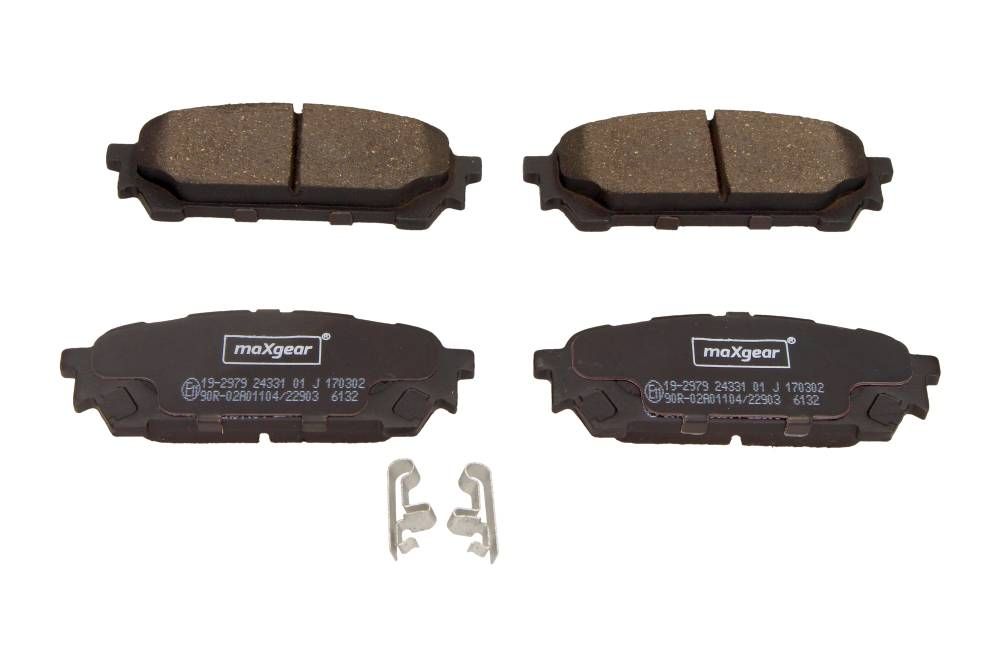 KLOCKI HAMULCOWE TYŁ SUBARU IMPREZA 00- MaXgear 19-2979