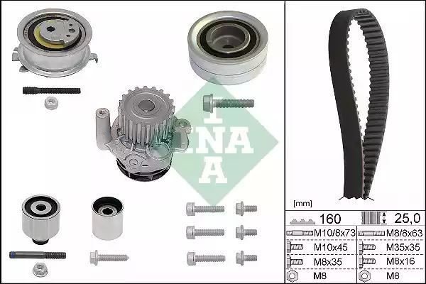 ZESTAW ROZRZĄDU VW 1,2-2,0 TDI 08- INA 530055032
