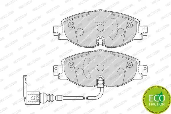 KLOCKI HAM. VW P. GOLF VII/A3/OCTAVIA/LEON 12- Ferodo FDB4433