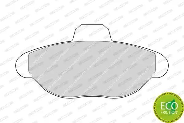 Klocki hamulcowe przód Fiat PANDA PUNTO 94- Ferodo FDB749