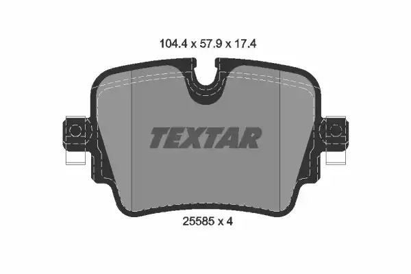 KLOCKI HAM. JAGUAR T. F-TYPE 2,0-5,0 12- Textar 2558501