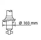 AMORTYZATOR NISSAN T. ALMERA I 1.4/1.6/2.0D 09.95-07.00 LE/PR KYB 341186