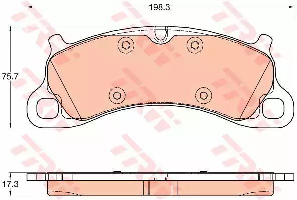 Klocki hamulcowe przód Porsche 911 11- TRW GDB2057