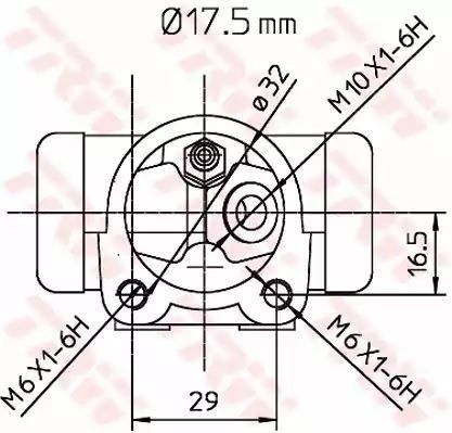 CYLINDEREK HAM. SMART CITY-COUPE 98-04 LE TRW BWC248