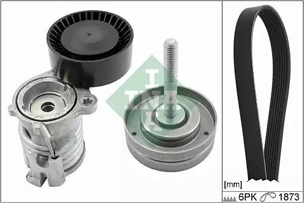 ZESTAW PASKA WIELOROWK. VW 1,2 SKODA/SEAT INA 529009010