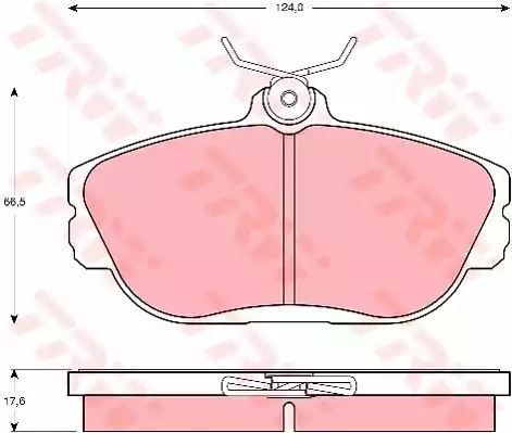 KLOCKI HAM. FORD P. TAURUS/WINDSTAR 3,0-3,8 95- TRW GDB4033
