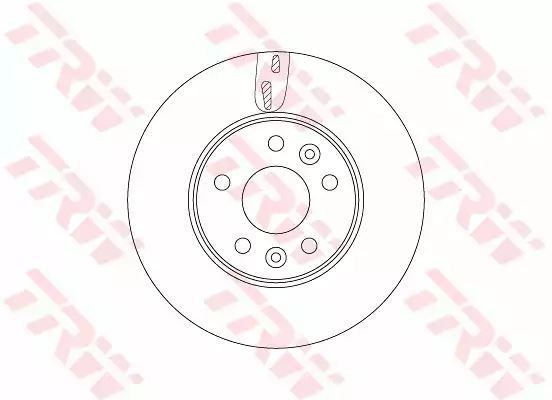 Tarcza hamulcowa przód Opel VIVARO 1,6 CDTI 14- 296x28 5 OTWORÓW TRW DF6751S