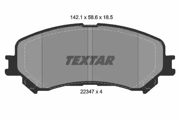 KLOCKI HAM. RENAULT P. ESPACE/MEGANE/SCENIC/GRAND SCENIC 15- Textar 2234701