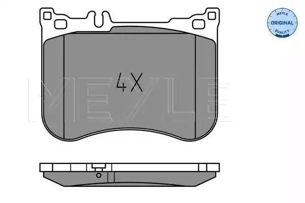 KLOCKI HAMULCOWE PRZÓD MERCEDES SL 3,0-4,7 12- MEYLE 252570617