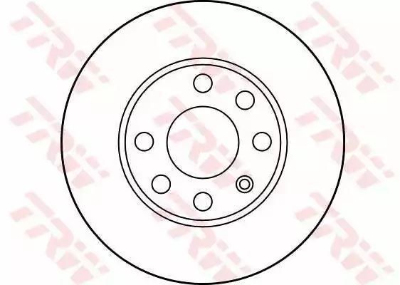 Tarcza hamulcowa przód Opel KADETT TRW DF1607