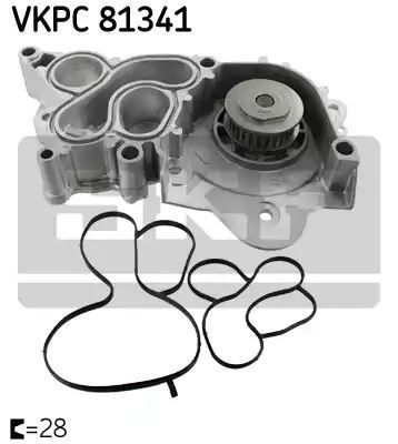 Pompa wody VW 1,2TSI 1,4TSI SKF VKPC81341