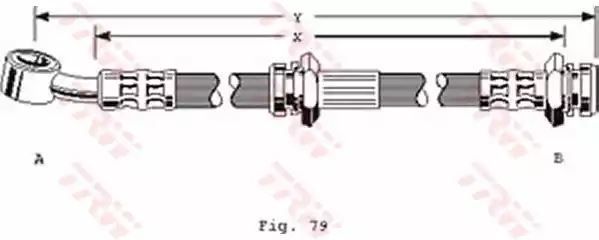 PRZEWÓD HAM. ELAST. SUBARU P. JUSTY 1,3 4X4 95-03 LE/PR TRW PHD170