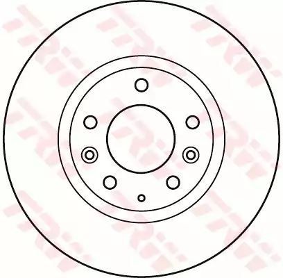 Tarcza hamulcowa przód Mazda CX-7 2,2-2,3 07- TRW DF4958S