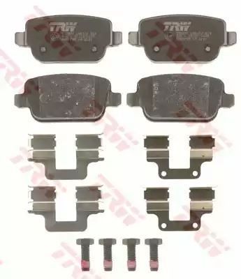 Klocki hamulcowe tył Ford MONDEO 07- GALAXY KUGA TRW GDB1709