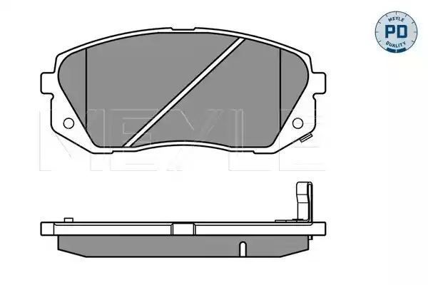 KLOCKI HAMULCOWE PRZÓD KIA CARENS SPORTAGE 05- MEYLE 0252450116/PD
