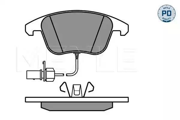 KLOCKI HAMULCOWE PRZÓD VW A4 A5 07- MEYLE 0252470520/PD