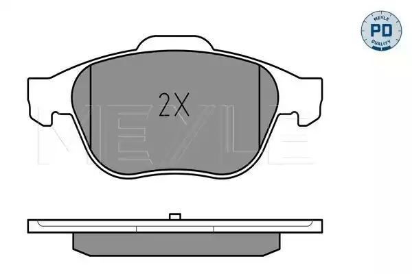 KLOCKI HAMULCOWE PRZÓD RENAULT LAGUNA 1,6-2,0 16V/1,9-2,2 DCI 01- MEYLE 0252324518/PD