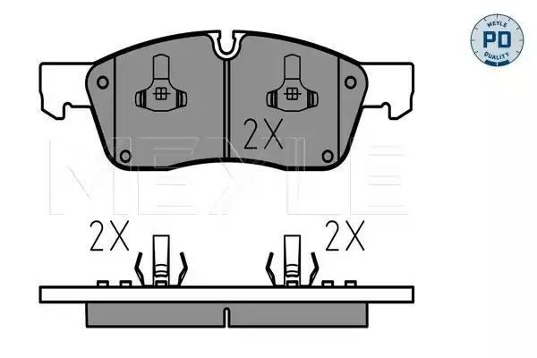KLOCKI HAMULCOWE PRZÓD MERCEDES W166 X166 11- MEYLE 0252519021/PD