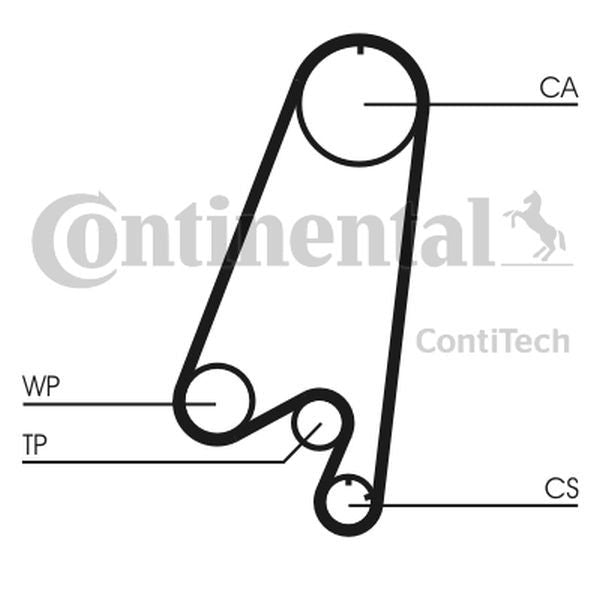 Pasek rozrządu Daewoo TICO MATIZ 107Z ContiTech CT910